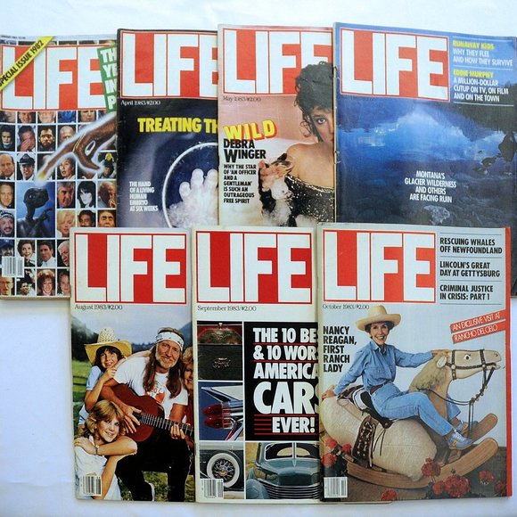VTG 1983 LIFE Magazines Your CHOICE Year in Pix Debra Winger Willie Nelson Cars - Picture 7 of 7